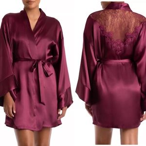 In Bloom by Jonquil Lavender Hill Kimono Wrap Mulberry XS-S *without Tie Belt*